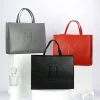 large PU leather tote bag