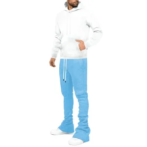 Men's Streetwear Flare Stacked Joggers