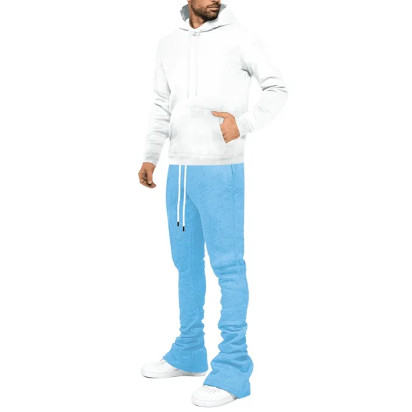 Men's Streetwear Flare Stacked Joggers