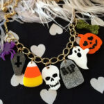 halloween charm necklace