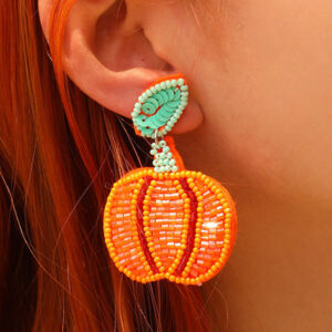 Pumpkin Dangle Earrings