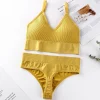 seamless bra and panty set