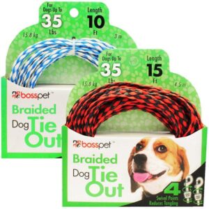 10ft Heavy-Duty Poly Rope Pet Tie-Out